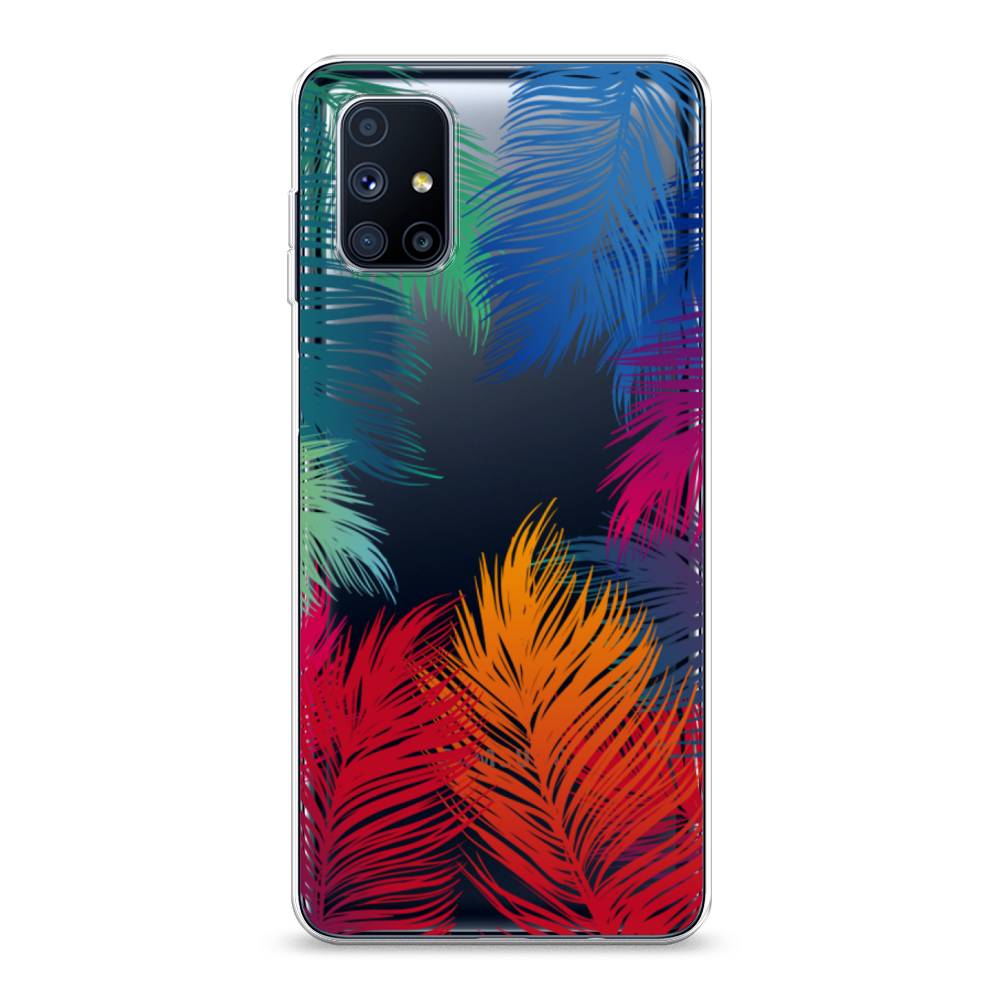 

Чехол Awog на Samsung Galaxy M51 / Самсунг M51 "Рамка из перьев", Разноцветный, 2101550-4