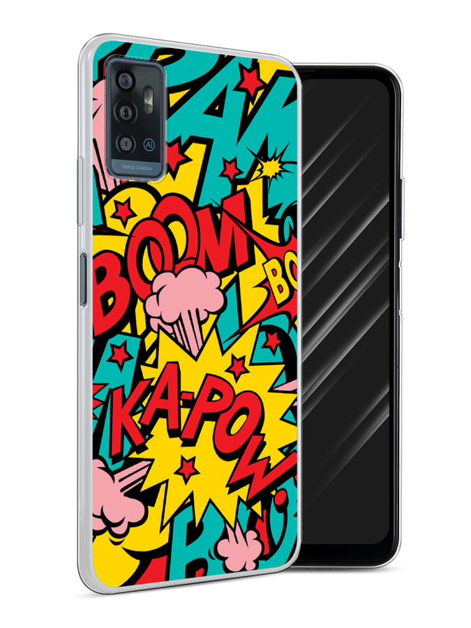 

Чехол Awog на ZTE Blade A71 / ЗТЕ Блэйд A71 "Постер pop art", Разноцветный, 134450-9