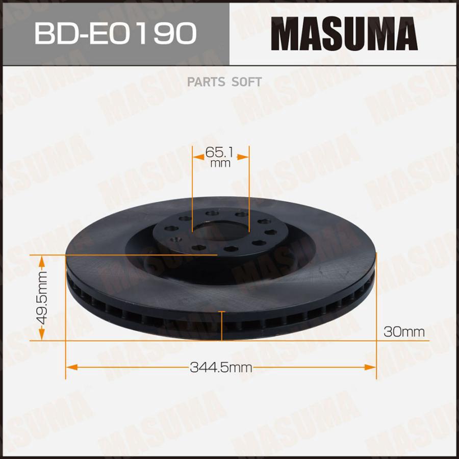 

Диск Тормозной Front Audi A3 05- Masuma арт. BD-E0190