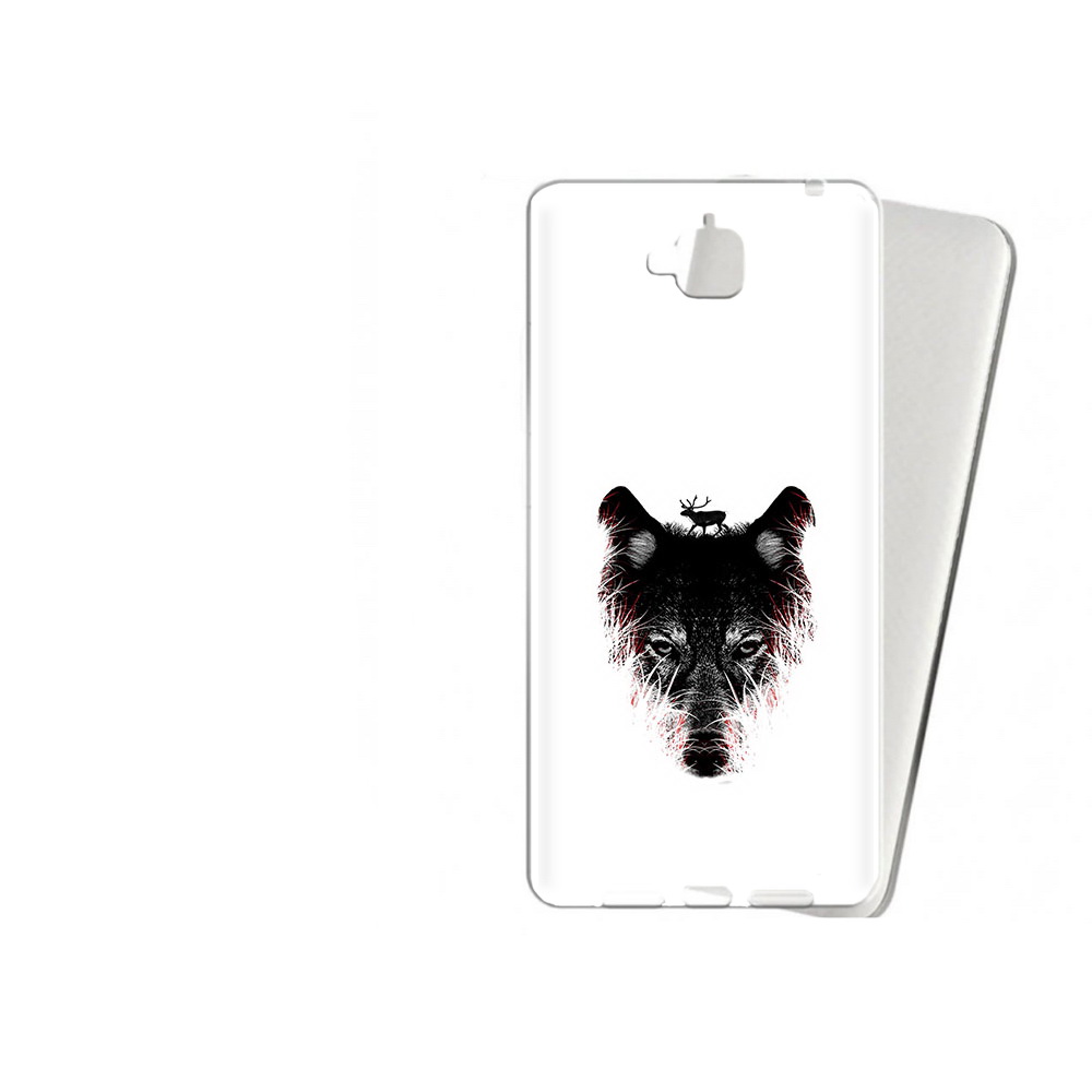 

Чехол MyPads Tocco для Huawei Enjoy 5 волк в траве (PT24942.37.267), Прозрачный, Tocco