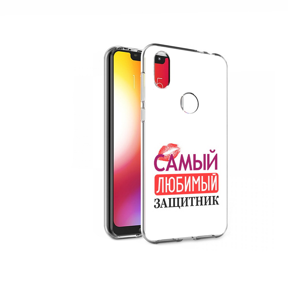 

Чехол MyPads Tocco для Motorola One любимый защитник (PT126881.369.451), Прозрачный, Tocco