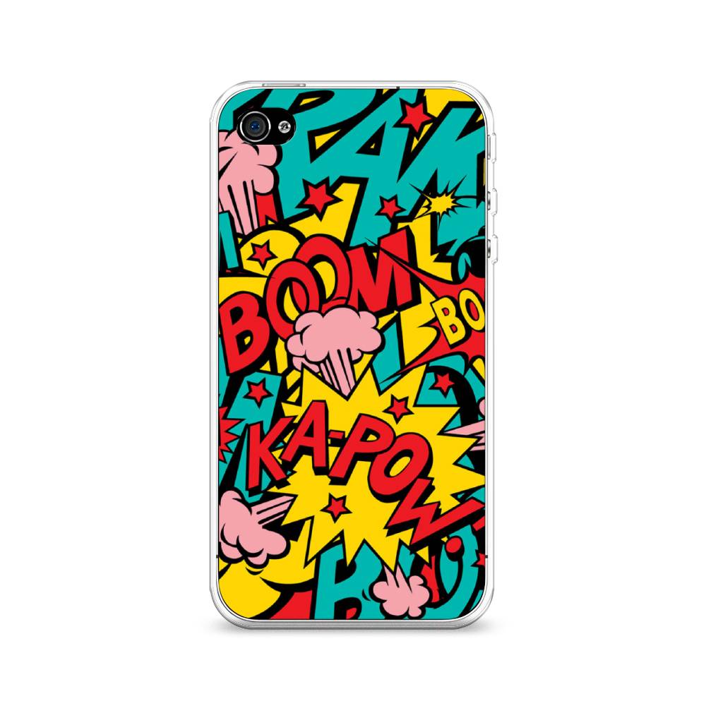 

Чехол Awog на Apple iPhone 4/4S / Айфон 4/4S "Постер pop art", Разноцветный, 10150-9