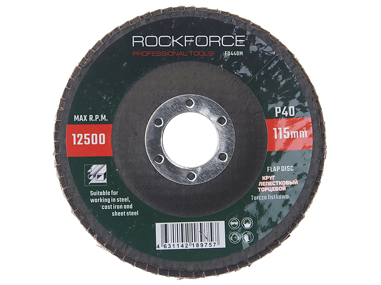 Круг лепестковый торцевой 115х22мм P40 ROCKFORCE RF-FD440M мамбо сб 2754 шкаф торцевой