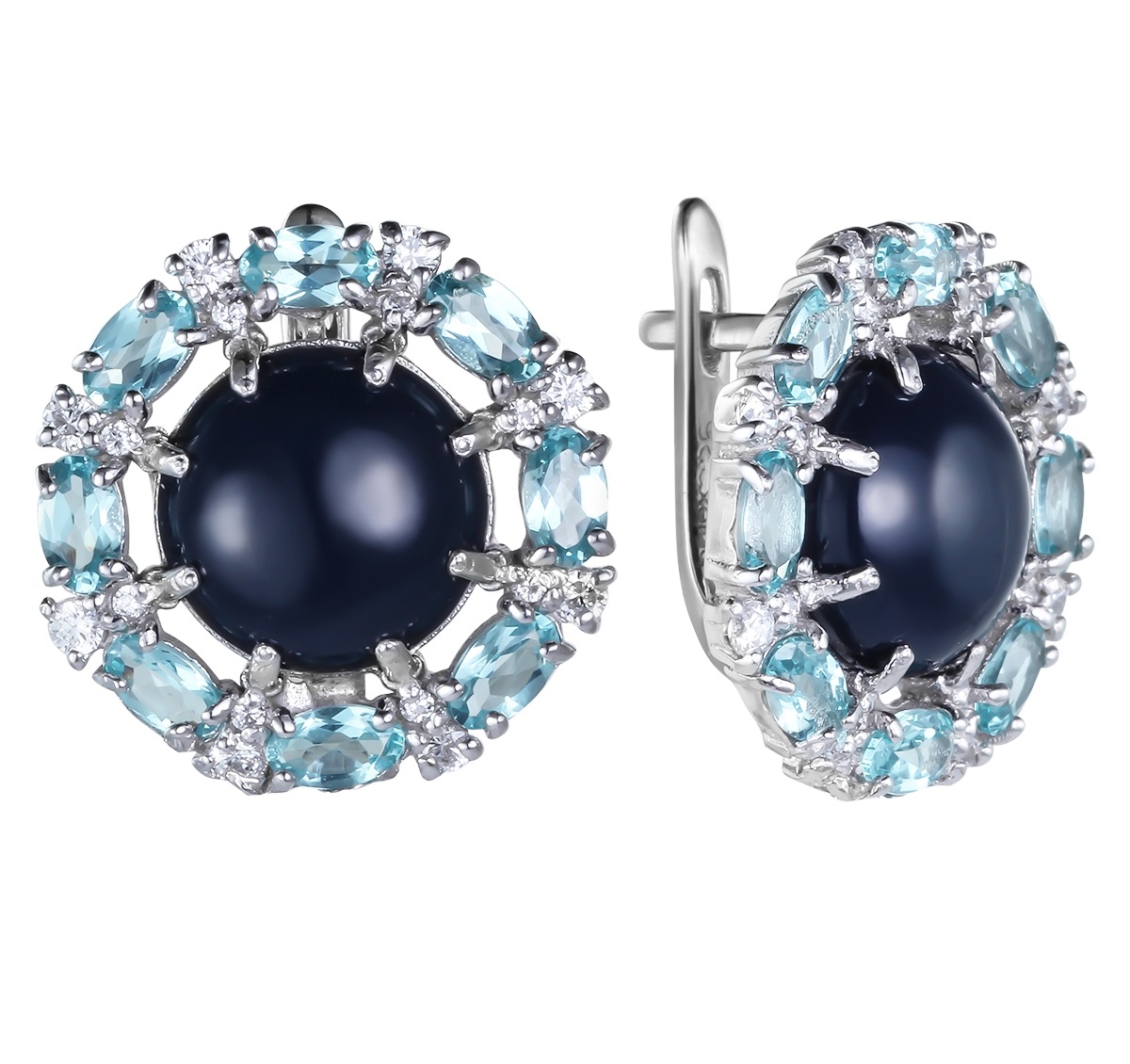 

Серьги из серебра с ониксом Balex Jewellery 2457930031, 2457930031