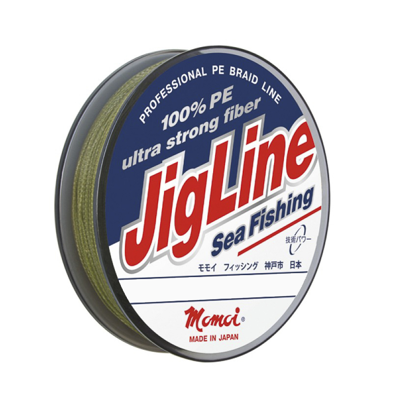 фото Плетеный шнур jigline sea fishing 250, 0.45 мм, хаки momoi