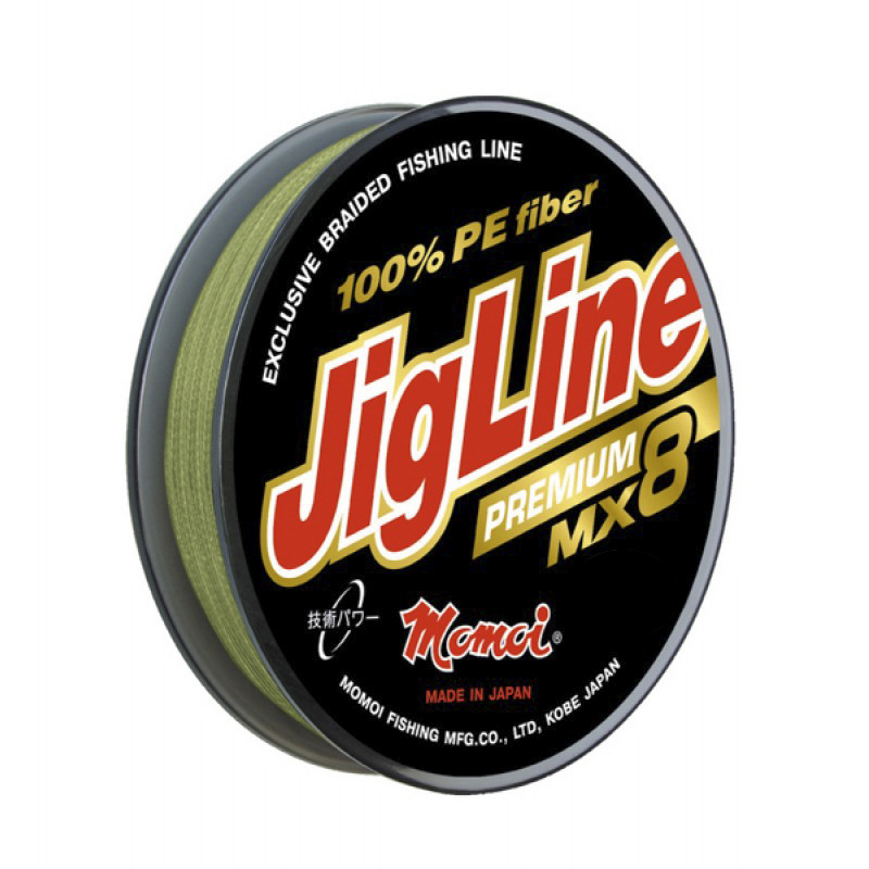 Плетеный шнур Jigline MX8 Premium 150 м, 0,37 мм, хаки