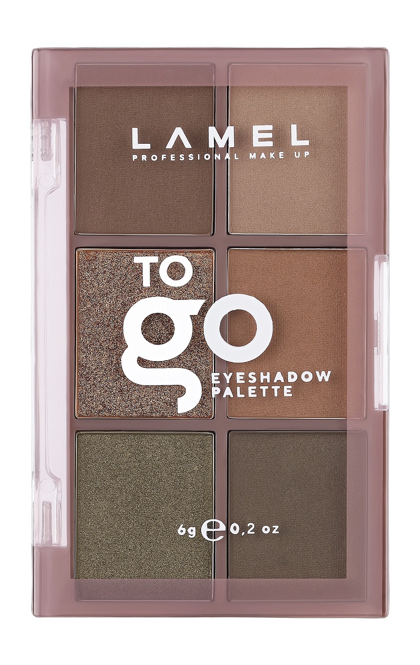 фото Палетка теней для век lamel professionall to go eyeshadow palette, 6 г, 403