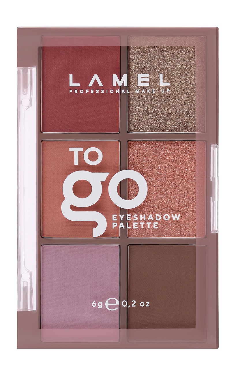 фото Палетка теней для век lamel professionall to go eyeshadow palette, 6 г, 404