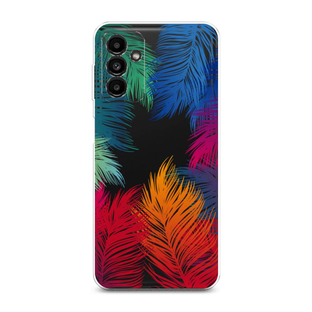 

Чехол Awog на Samsung Galaxy A04s / Самсунг A04s "Рамка из перьев", Разноцветный, 2106450-4