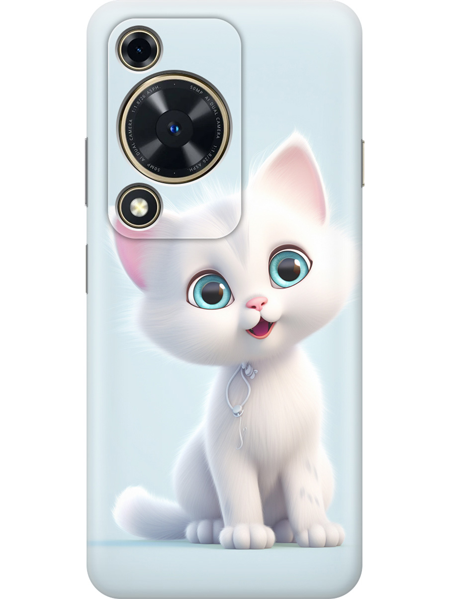 

Силиконовый чехол на Huawei nova Y72 с принтом "Глазастый котик", Прозрачный;голубой;белый, 785977811