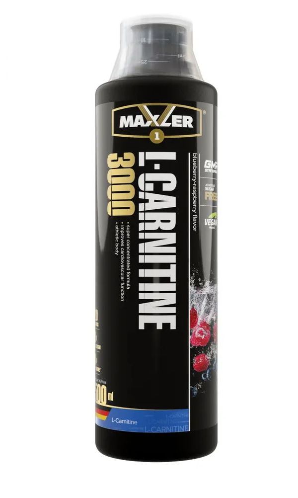 Карнитин Maxler L-Carnitine 500 ml 3000 мг. - Черника-Малина