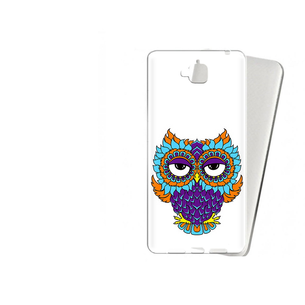 

Чехол MyPads Tocco для Huawei Enjoy 5 Цветная сова (PT24942.37.198), Прозрачный, Tocco