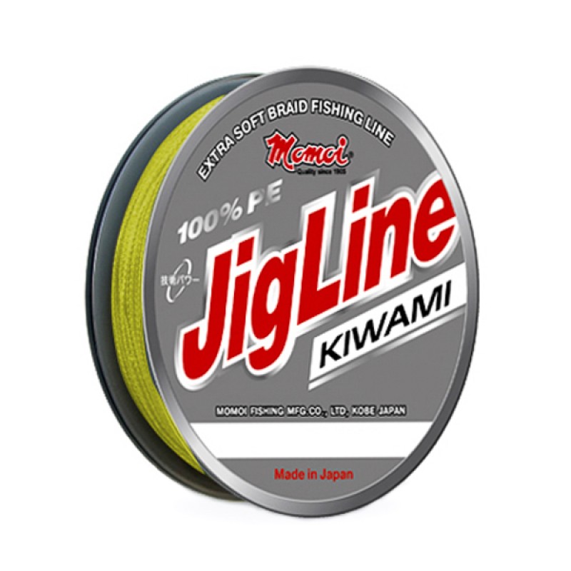 фото Плетеный шнур jigline kiwami 125 м, 0.24 мм, желтый momoi