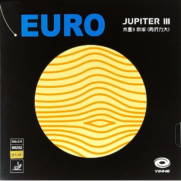

Накладка для настольного тенниса Yinhe Jupiter III (3) Euro FH 38 90252-38, Black, Max, Jupiter III (3) Euro FH 38
