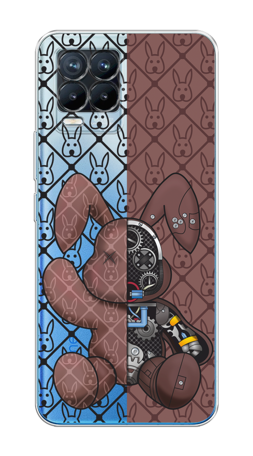 

Чехол на Oppo Realme 8/8 Pro "Киборг-заяц шоколадный", Коричневый;черный;прозрачный, 255450-1