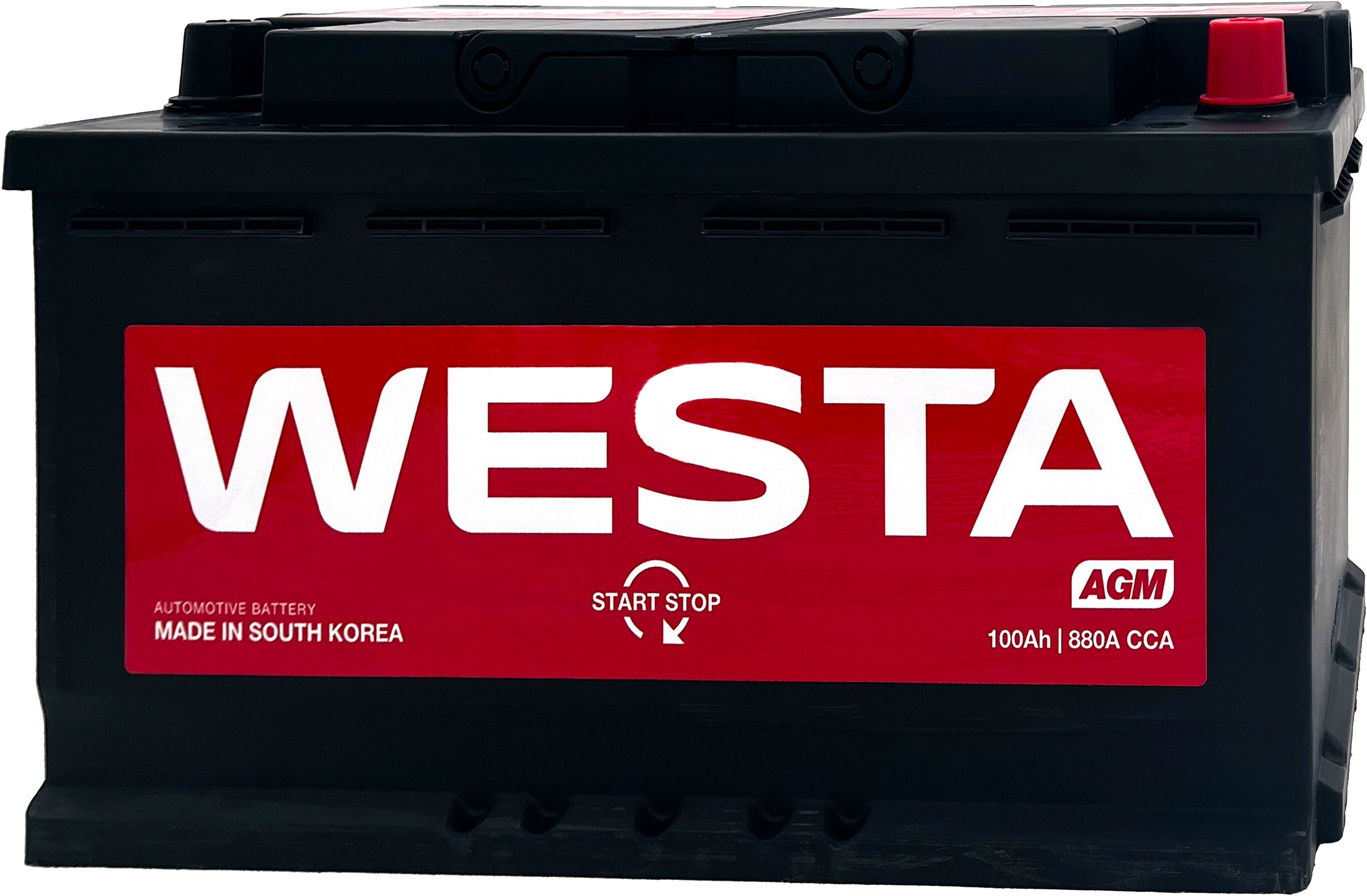 Аккумулятор для автомобиля WESTA Korea (AGM 100 L5) 100 Ач 880 А обратная полярность