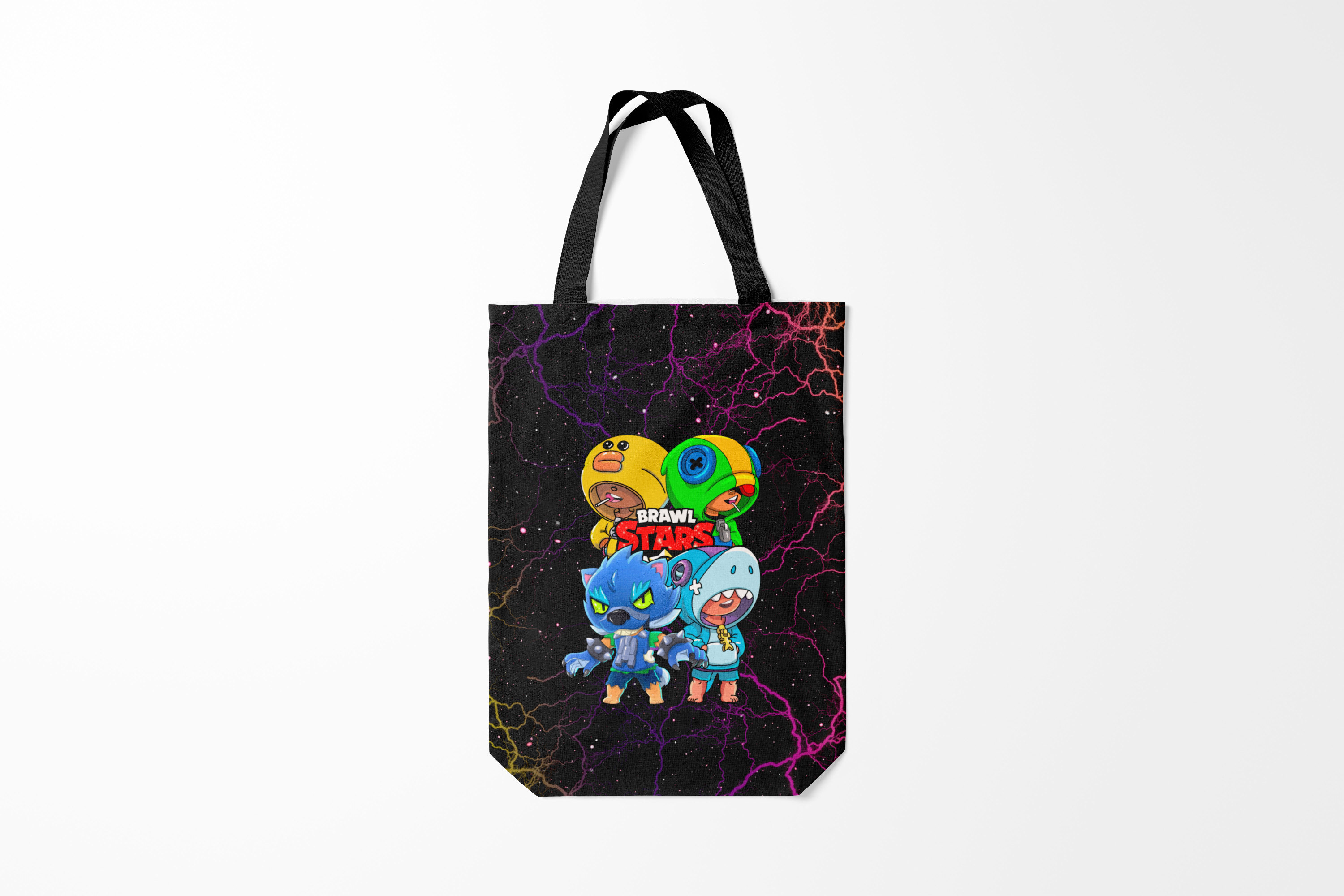 

Сумка шoппер унисекс Burnettie Brawl Stars Leon Dab, разноцветный, Brawl Stars Leon Dab