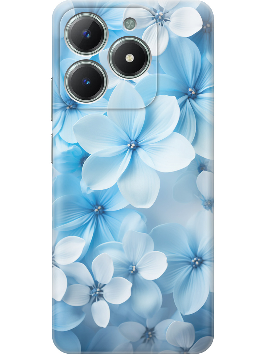 

Силиконовый чехол на Realme C61 / C63 с принтом "Бело-голубые цветы", Прозрачный;голубой;белый, 785979622