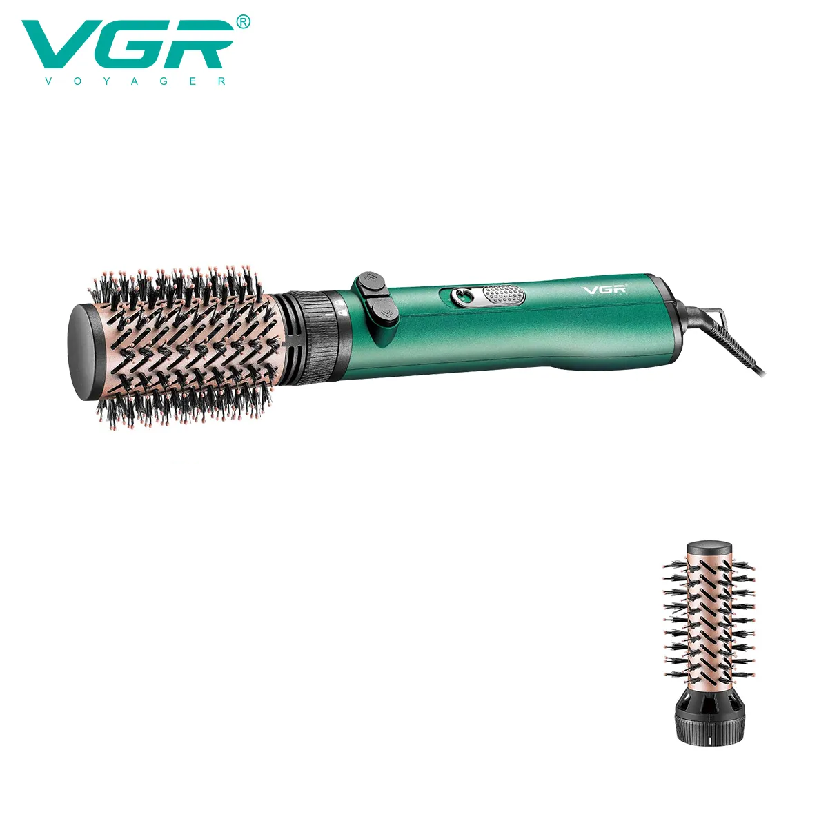 Фен-щетка VGR V-498 1200 Вт зеленый электрическая зубная щетка soocas d3 green зеленый