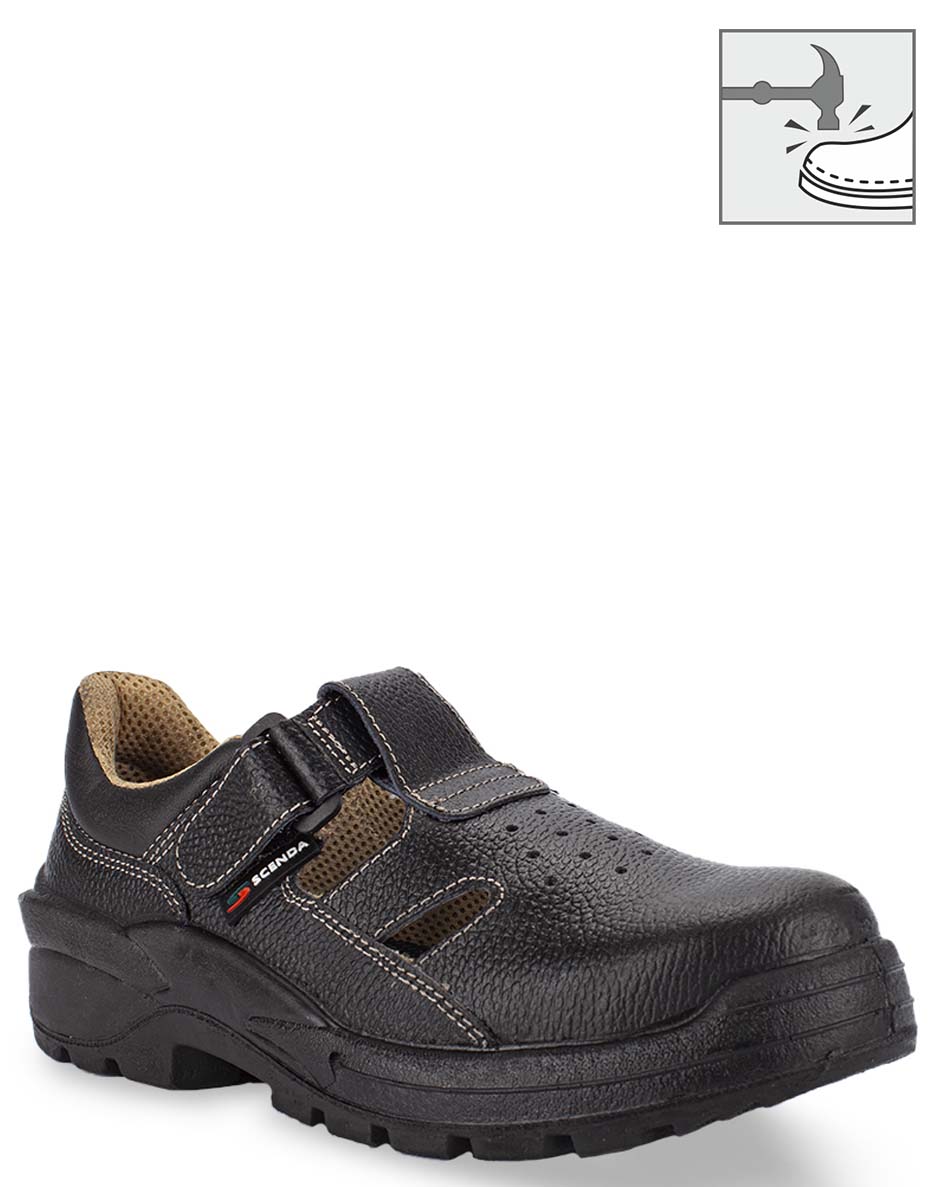 

Полуботинки рабочие мужские Scenda БОТ331.22 черный 41 RU, БОТ331.22