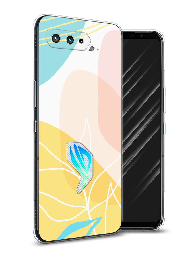 

Чехол Awog на Asus ROG Phone 5 "Летнее настроение", Желтый;голубой;розовый, 44250-10