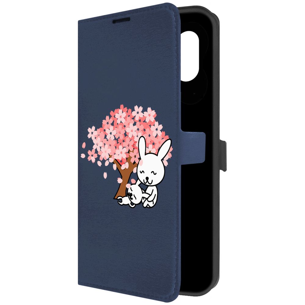 

Чехол-книжка Krutoff Eco Book для Samsung Galaxy A04e (A042) Кролики (синий)