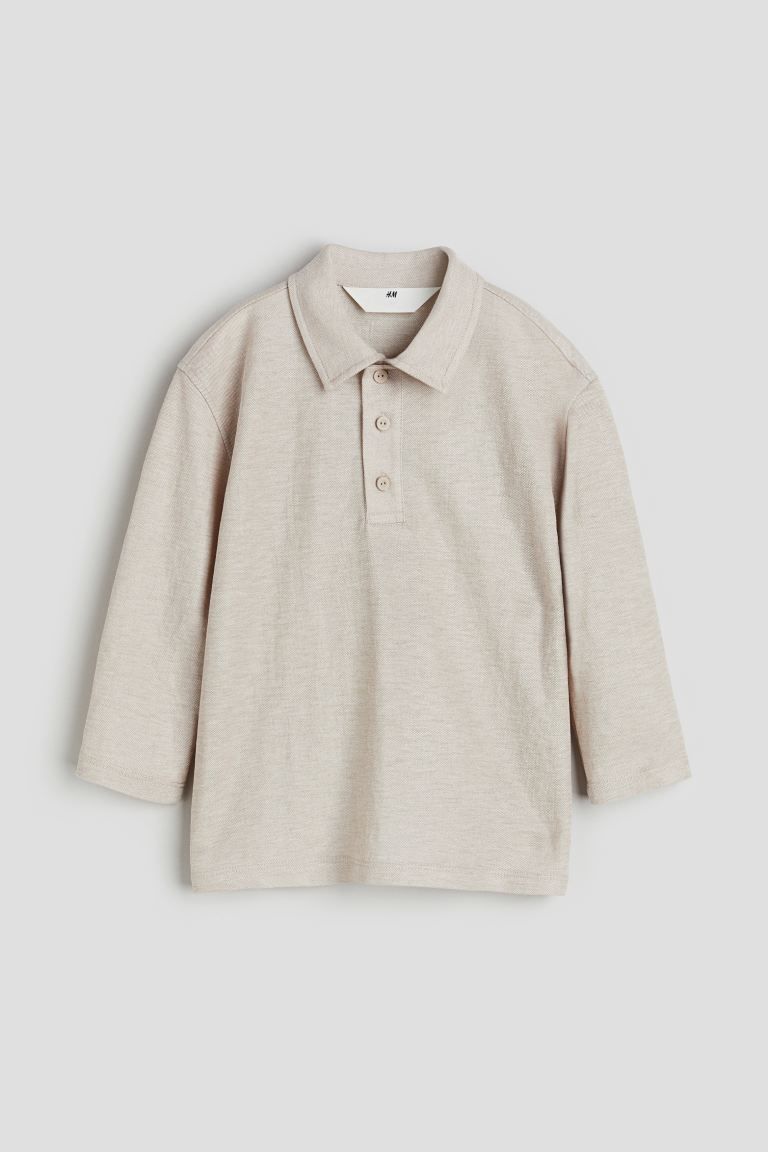 

Рубашка детская H&M 123787400, бежевый, 134, 123787400