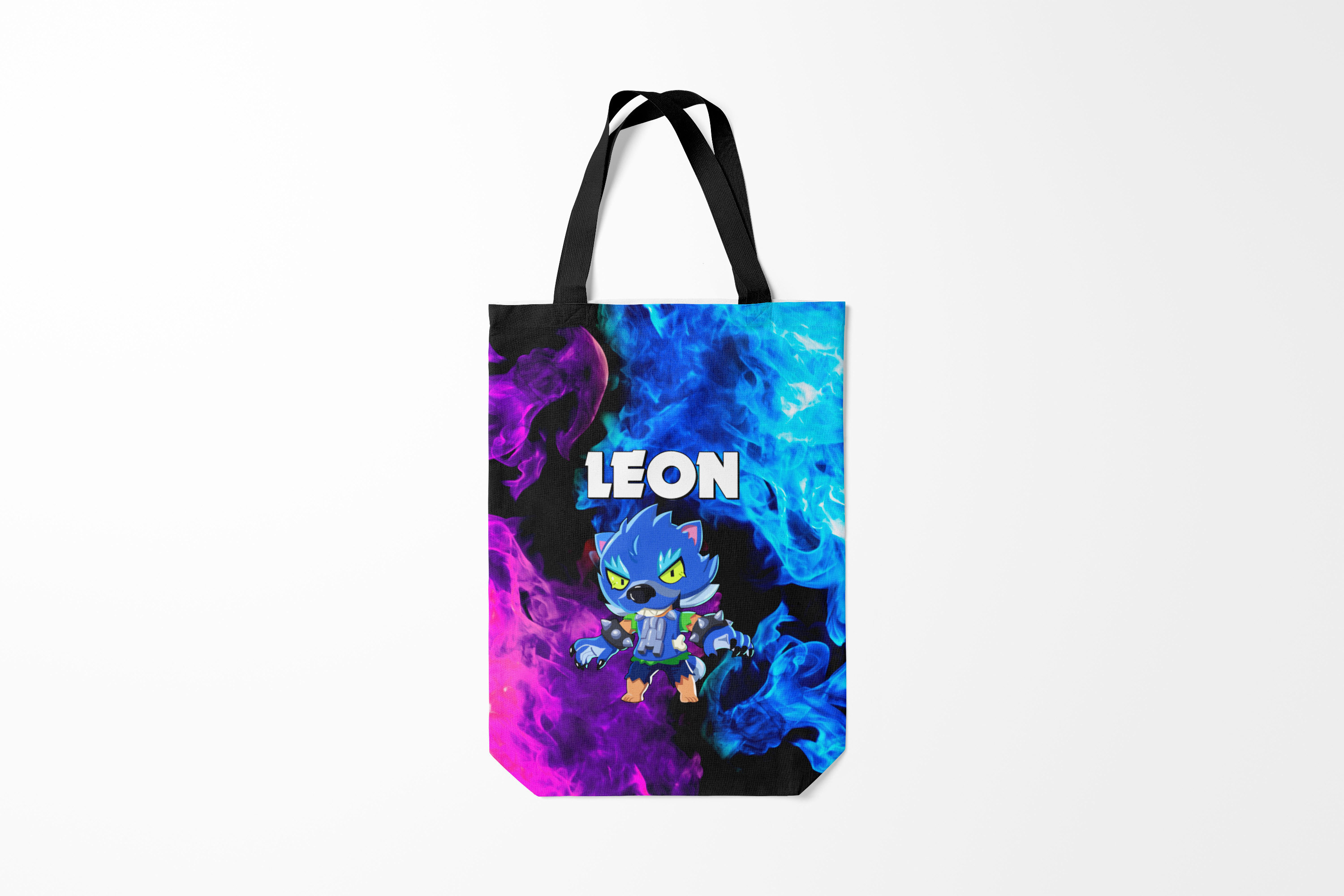 

Сумка шoппер унисекс Burnettie Brawl Stars LEON, черный, Brawl Stars LEON