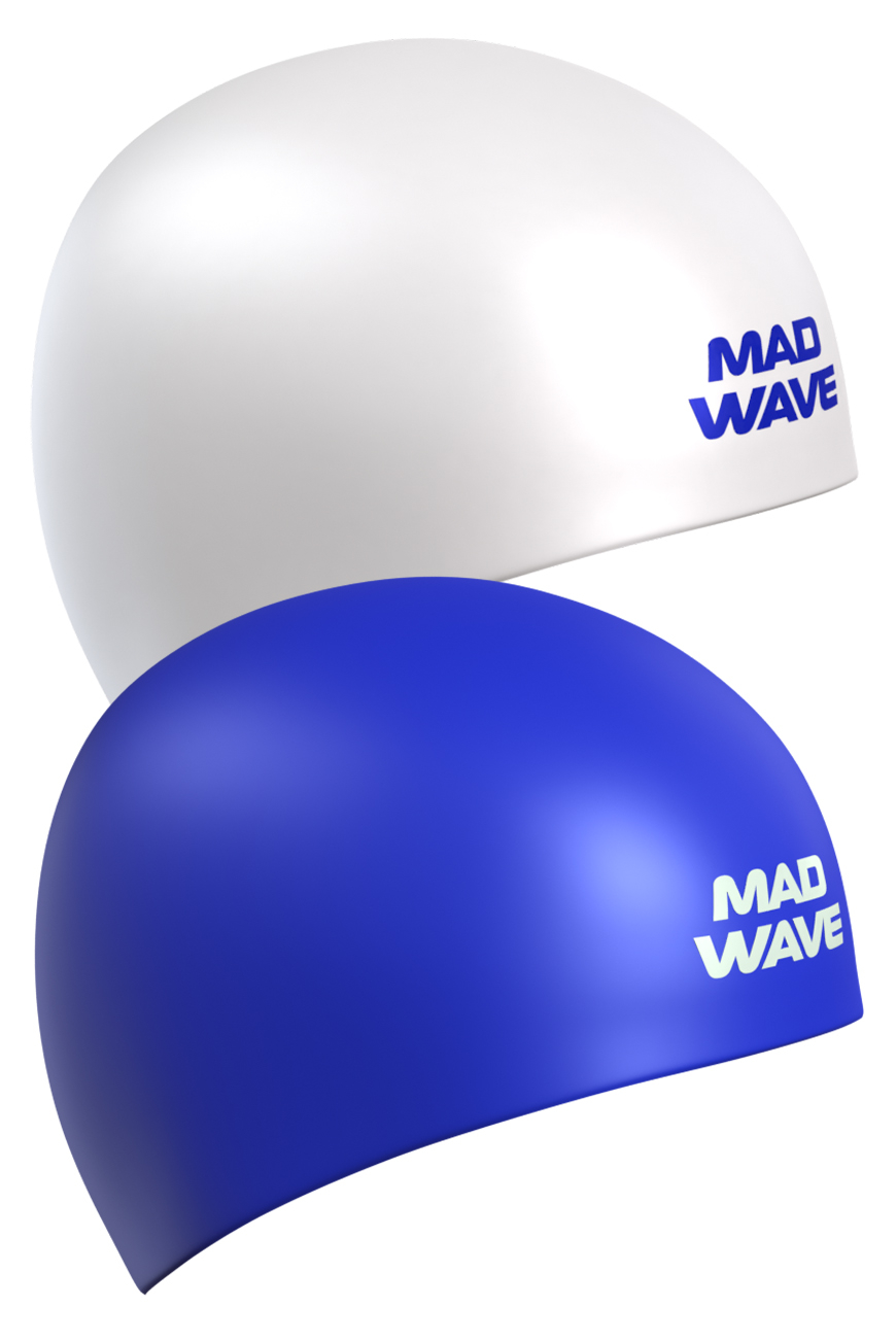 Шапочка для плавания Mad Wave Champion white