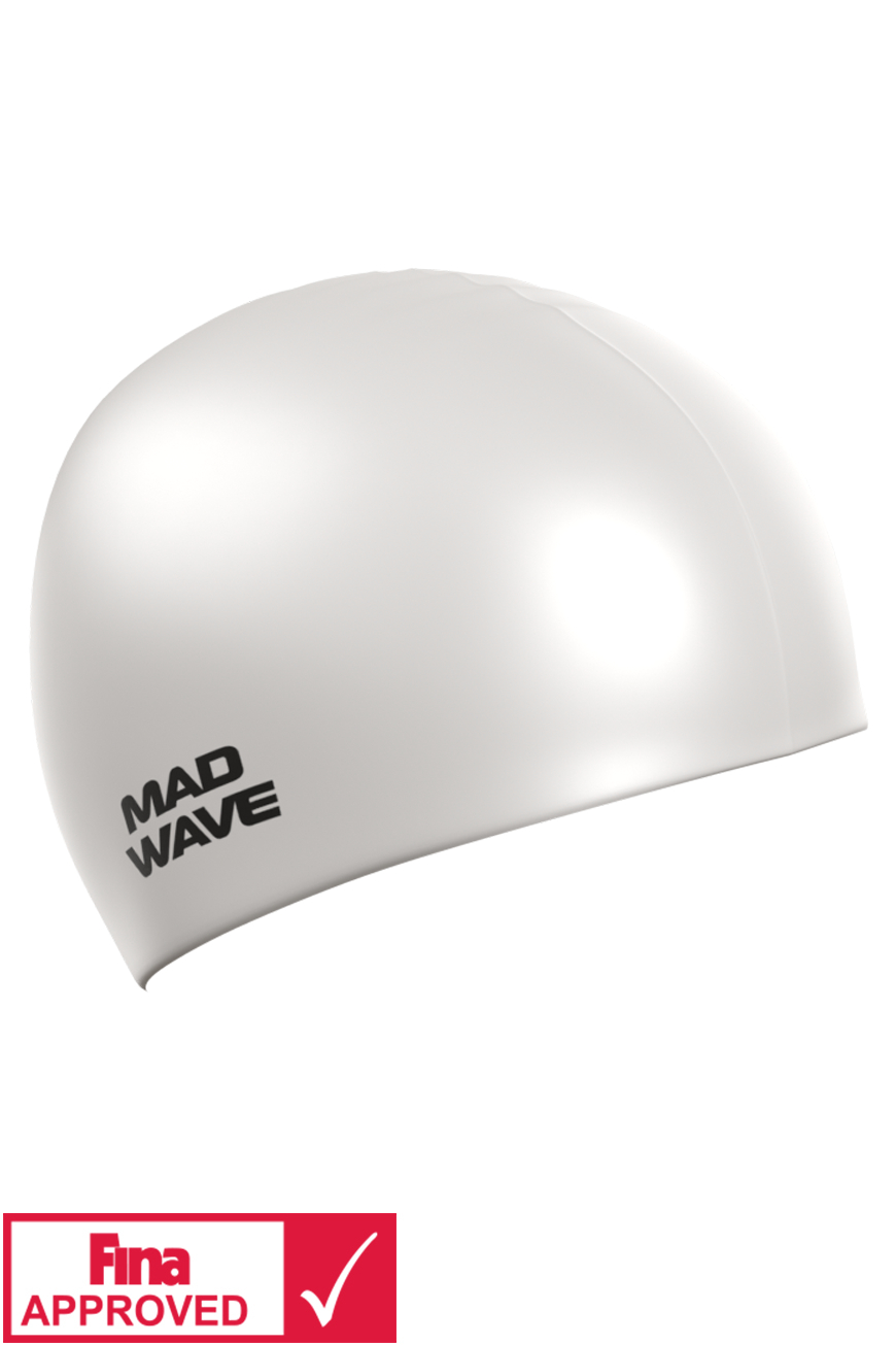 фото Шапочка для плавания madwave intensive silicone solid white