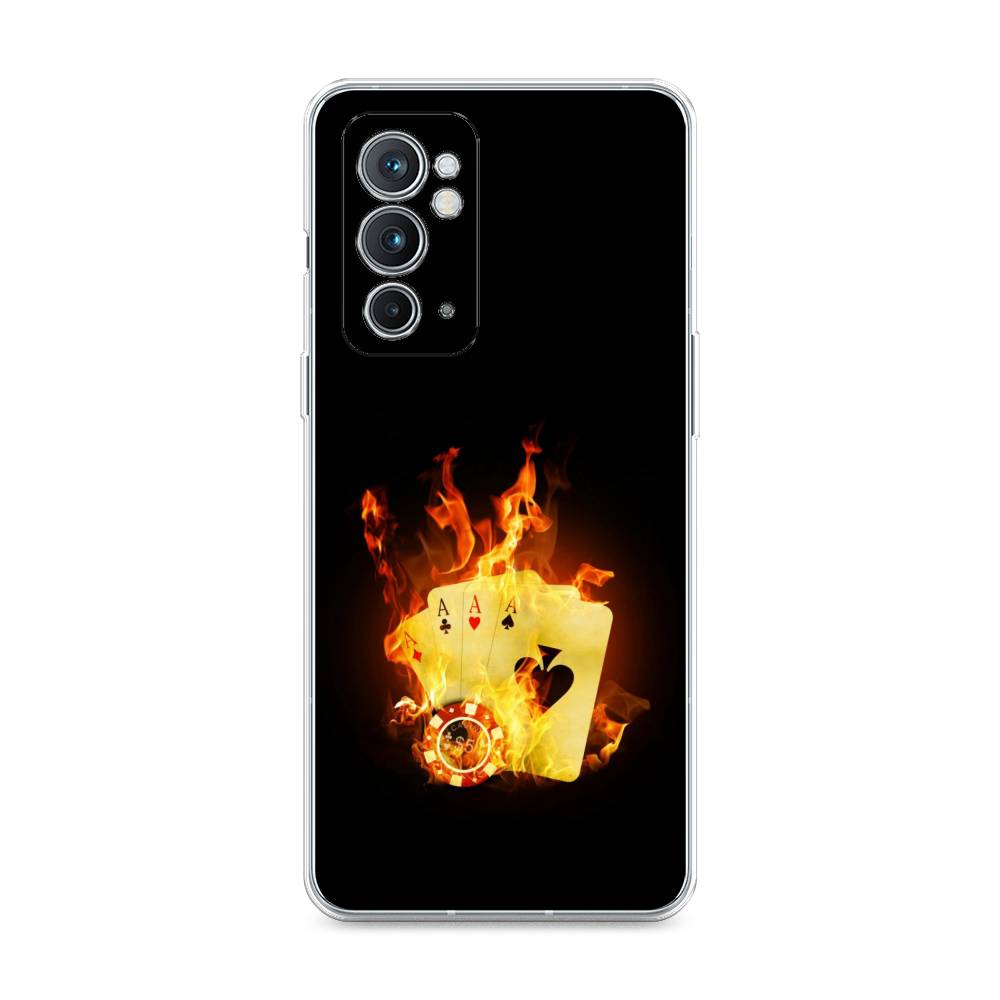 

Чехол Awog на OnePlus 9RT / ВанПлас 9RT "Горящие карты", Черный;оранжевый, 152050-9