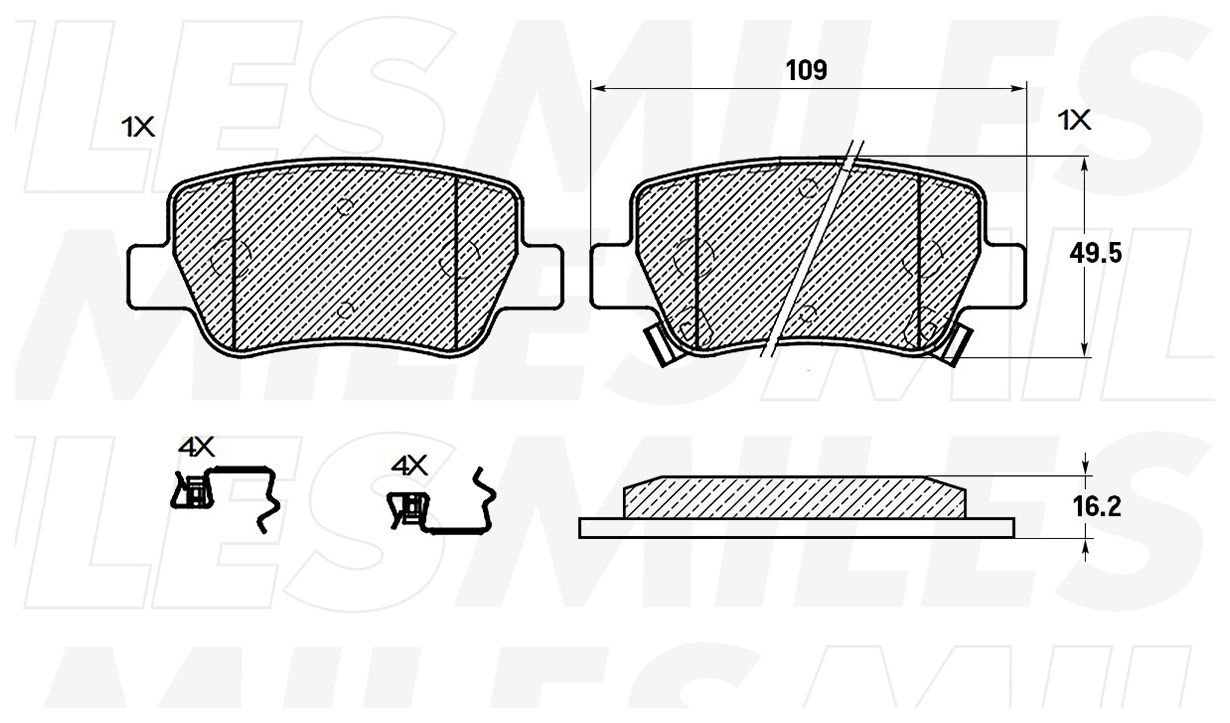 

Колодки тормозные задние (Смесь CERAMIC) TOYOTA AVENSIS 09- (TRW GDB4175) E510620