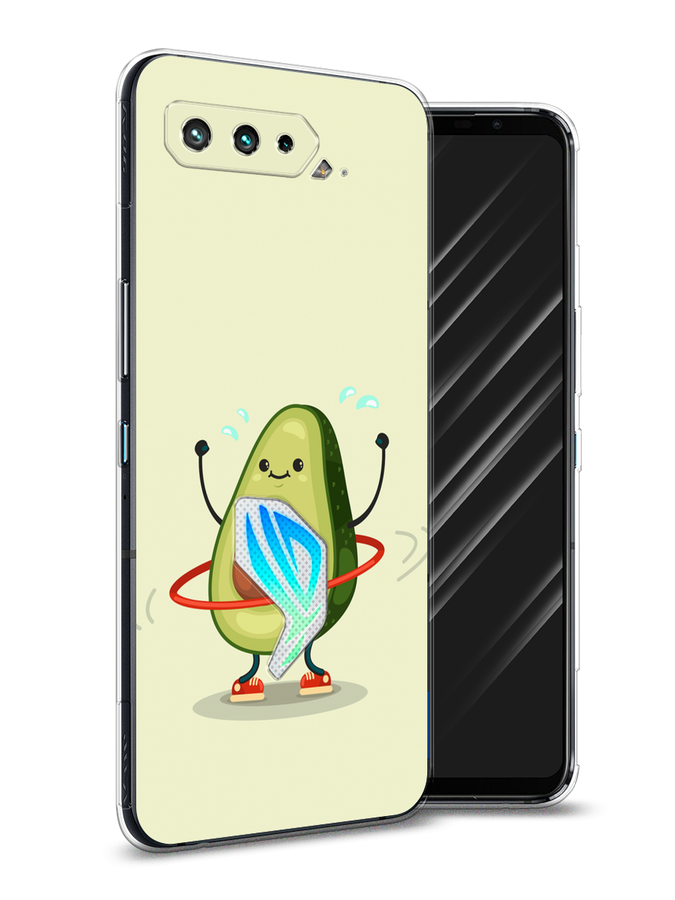 

Чехол Awog на Asus ROG Phone 5 "Авокадо с обручем", Бежевый, 44250-10