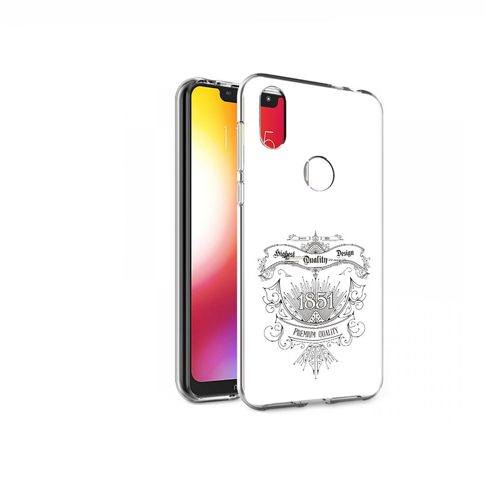 

Чехол MyPads Tocco для Motorola One логотип 1851 год (PT126881.369.444), Прозрачный, Tocco