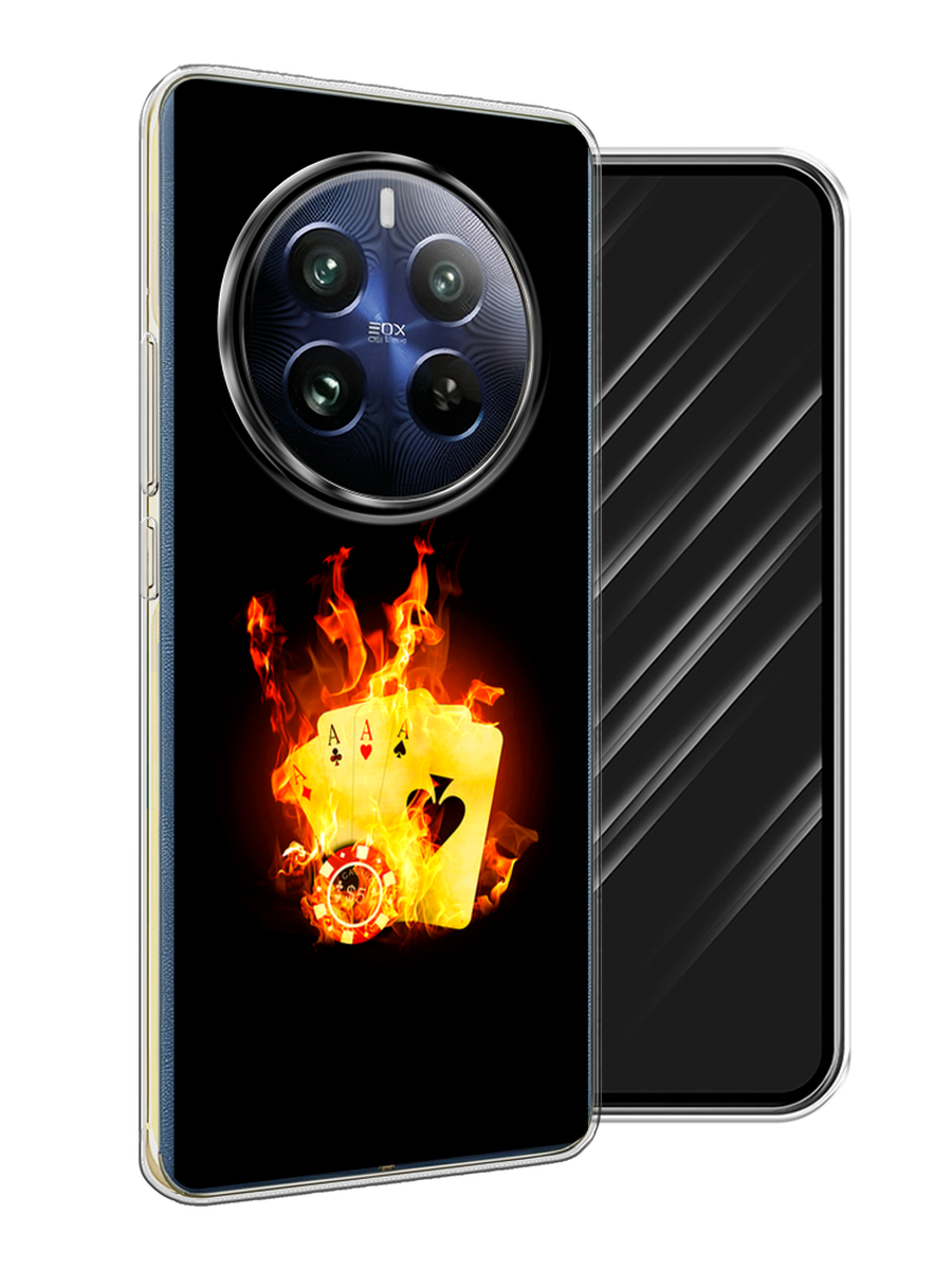

Чехол Awog на Realme 12 Pro "Горящие карты", Черный;оранжевый, 2516150-1
