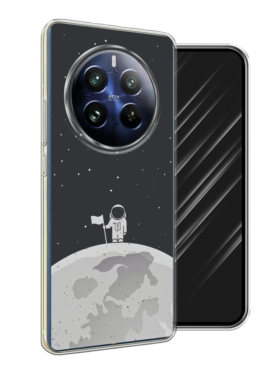 

Чехол Awog на Realme 12 Pro "Первый на Луне", Черный, 2516150-1