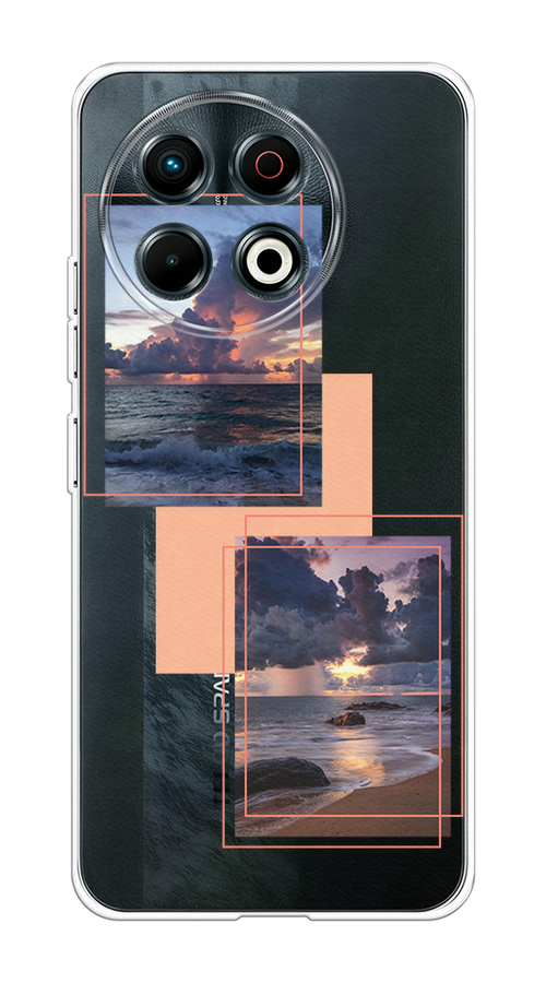 

Чехол на Tecno Spark 30 Pro "Sky collage", Розовый;прозрачный;синий, 309850-1