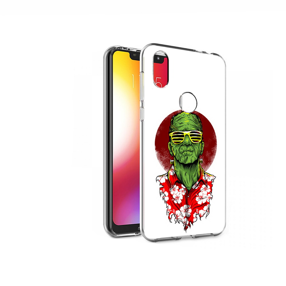 

Чехол MyPads Tocco для Motorola One крутой зеленый мужчина в очках (PT126881.369.424), Прозрачный, Tocco