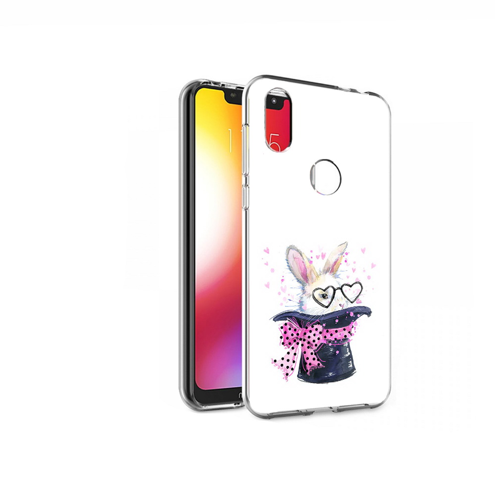 

Чехол MyPads Tocco для Motorola One кролик в шляпе (PT126881.369.418), Прозрачный, Tocco