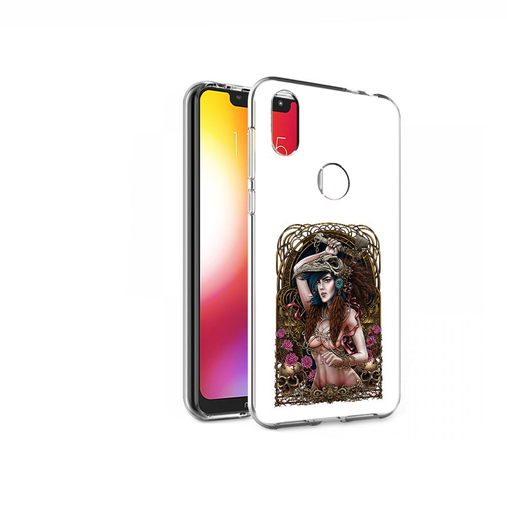 

Чехол MyPads Tocco для Motorola One красивая девушка рисунок (PT126881.369.407), Прозрачный, Tocco