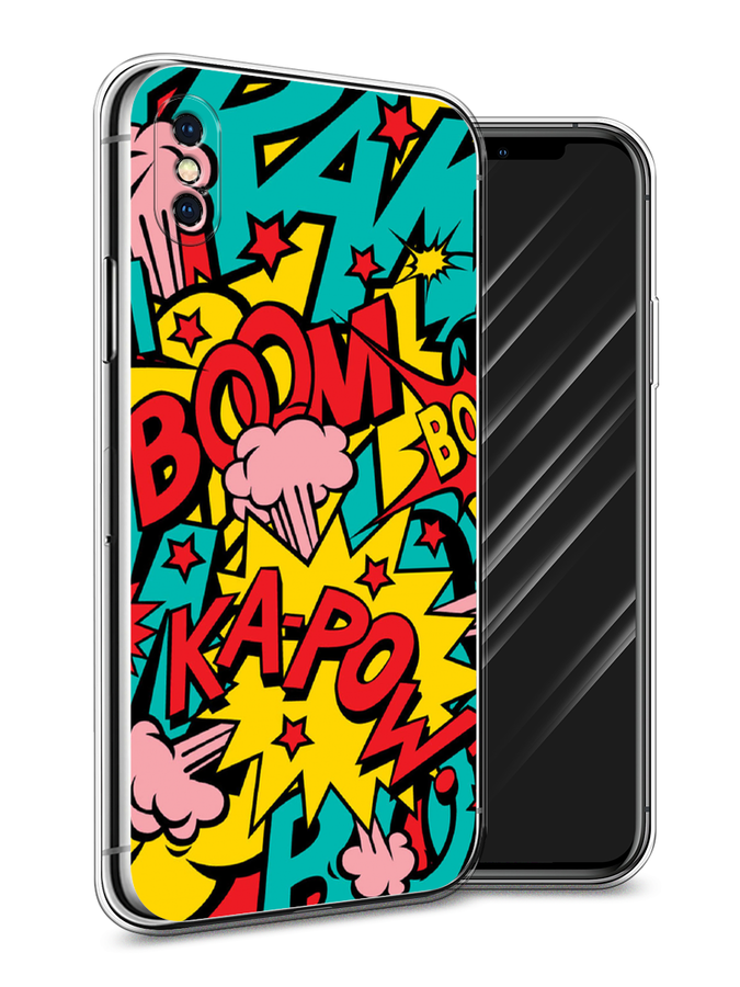 

Чехол Awog на Apple iPhone XS Max (10S Max) / Айфон XS Max (10S Max) "Постер pop art", Разноцветный, 11950-9