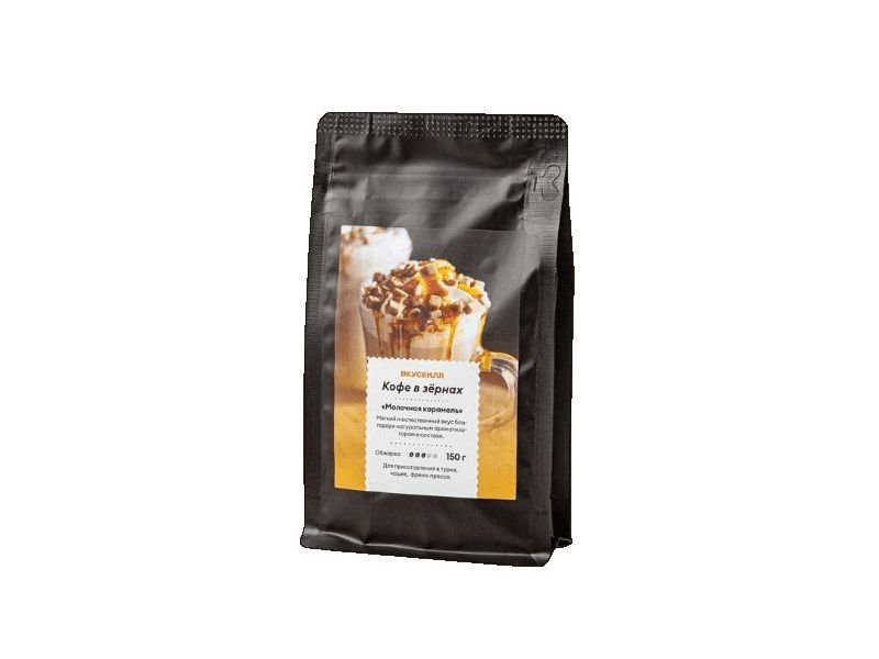 

Кофе ВкусВилл Молочная карамель в зернах 150 г
