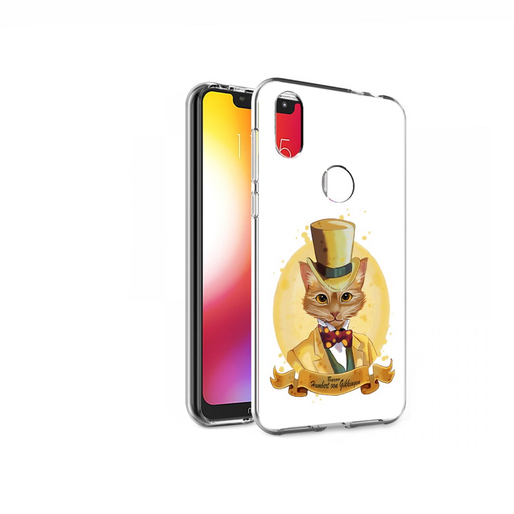 

Чехол MyPads Tocco для Motorola One кот юрист (PT126881.369.401), Прозрачный, Tocco