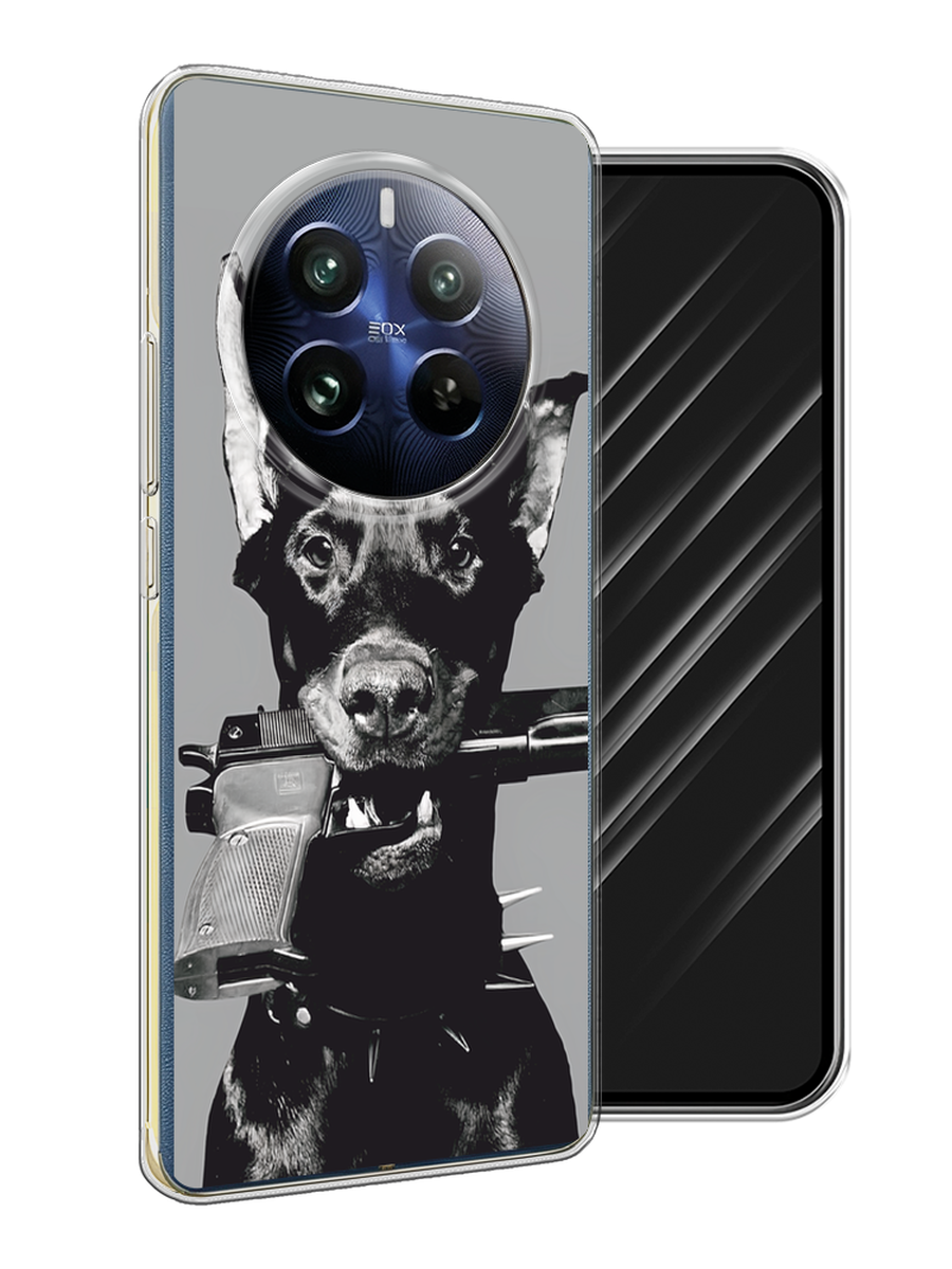 

Чехол Awog на Realme 12 Pro "Доберман", Серый, 2516150-1