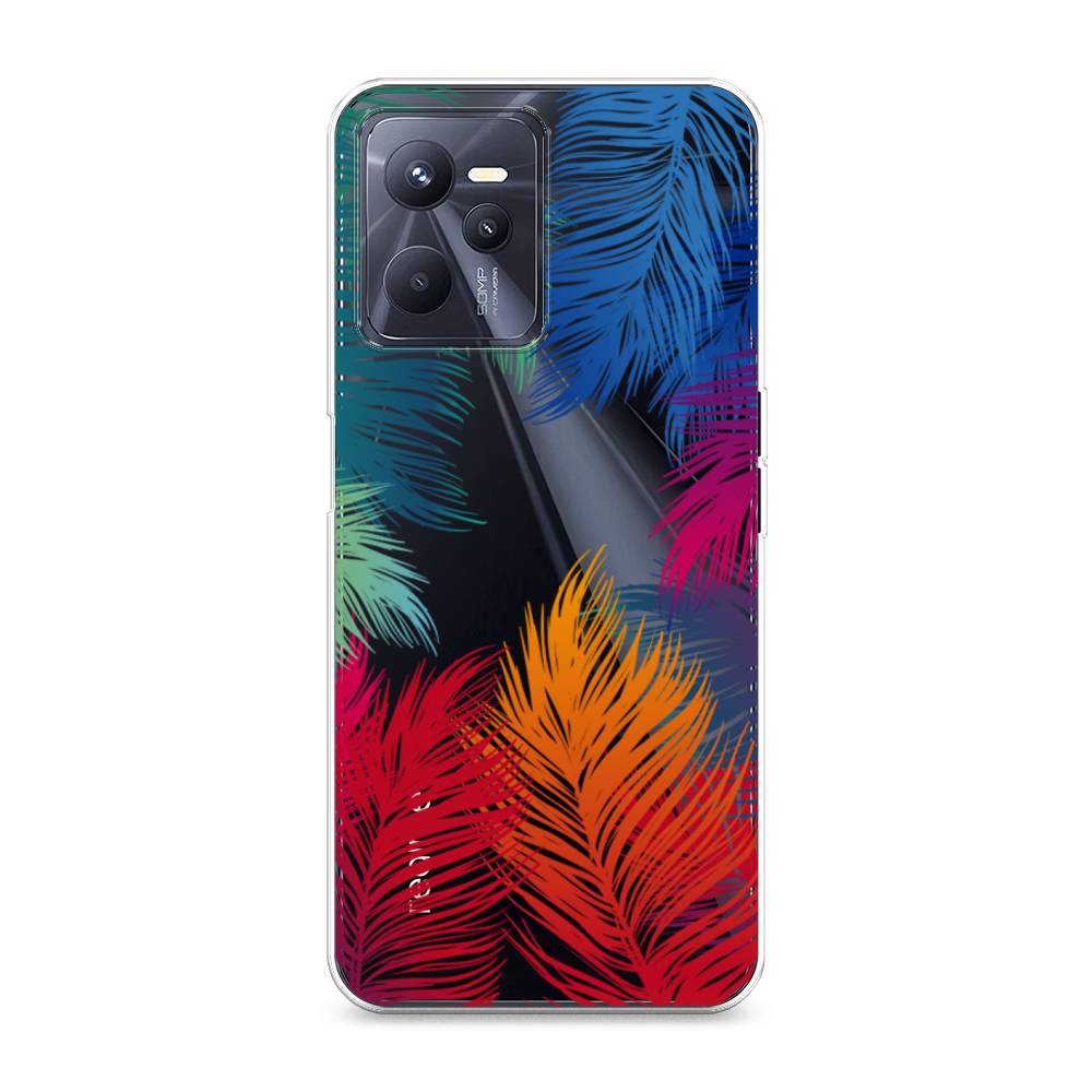 

Чехол Awog на Realme C35 "Рамка из перьев", Разноцветный, 259250-4