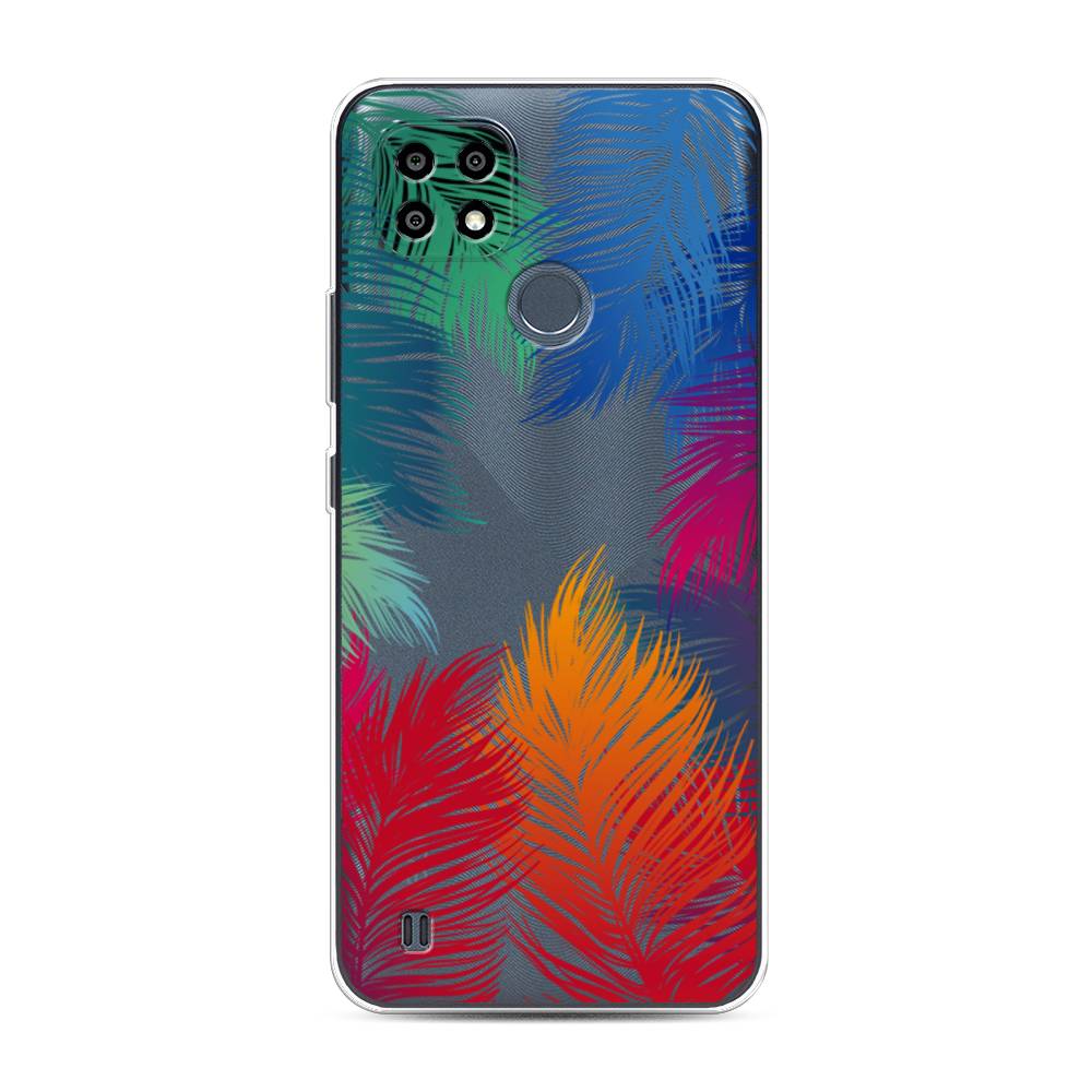 

Чехол Awog на Realme C21Y/C25Y "Рамка из перьев", Разноцветный, 256850-4