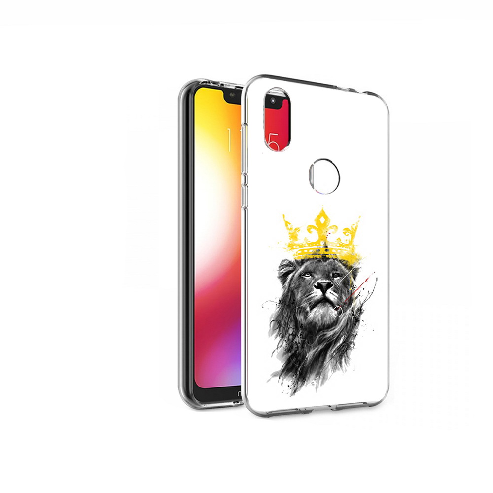 

Чехол MyPads Tocco для Motorola One король-лев (PT126881.369.391), Прозрачный, Tocco