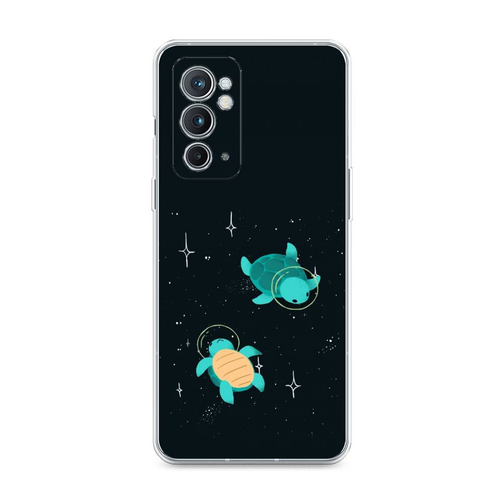 

Чехол Awog на OnePlus 9RT / ВанПлас 9RT "Черепашки космонавты", Черный;синий, 152050-4