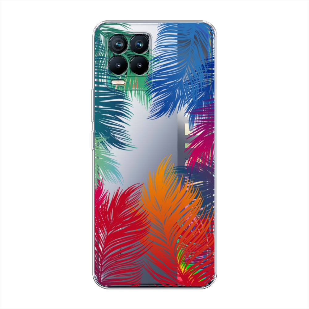 

Чехол Awog на Realme 8/8 Pro "Рамка из перьев", Разноцветный, 255450-4