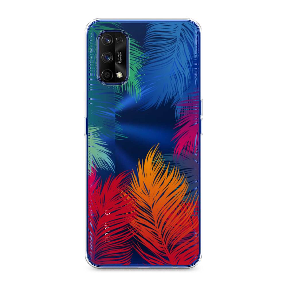 

Чехол Awog на Realme 7 Pro "Рамка из перьев", Разноцветный, 254050-4